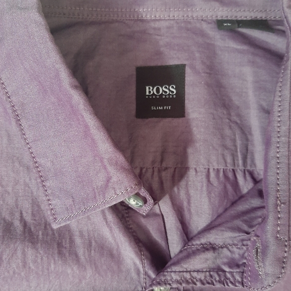 Boss by hugo boss purple long  sleeve slim fit - Picture 2 of 5